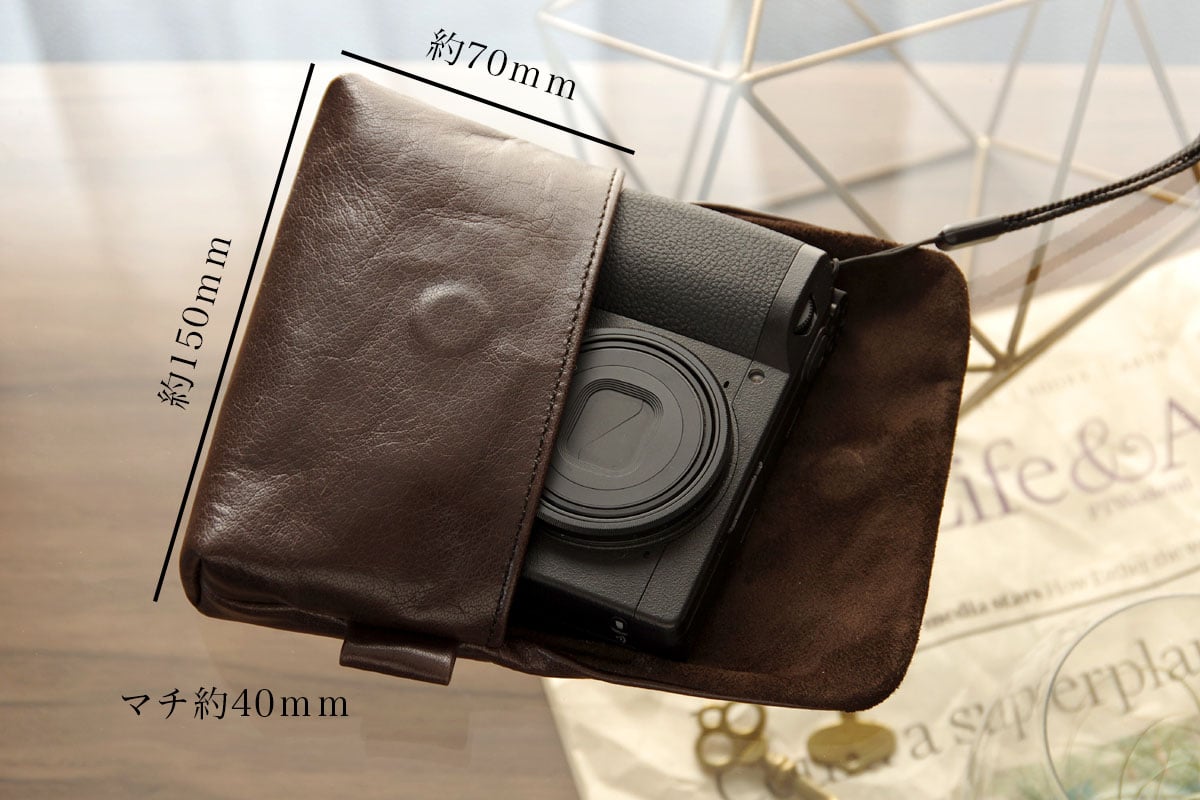 WATERPROOF LEATHER》コンパクトカメラ用レザーカメラケース Regular