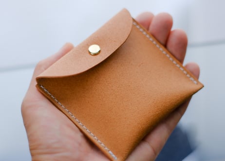 《BRIDLELEATHER》素朴な革のポチ袋　1個  《3colors》