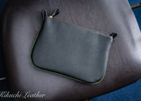 《WATERPROOF LEATHER》Noble Curve Pouch　Small
