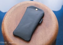 一点仕立て《WATERPROOF LEATHER》レザースリーブケースRegular スマホケース Google Pixel　ブラック　LE101