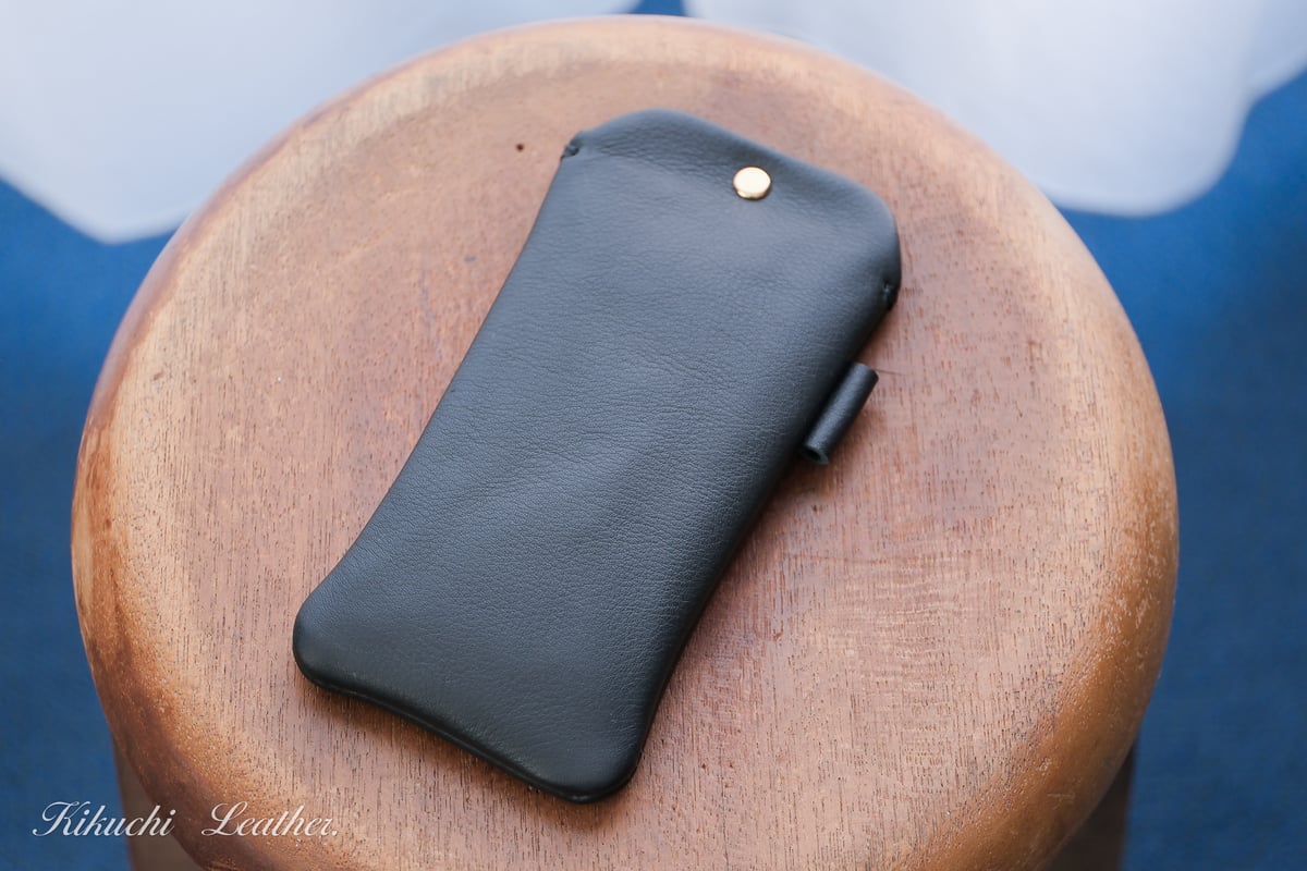 一点仕立て《WATERPROOF LEATHER》レザースリーブケースRegular