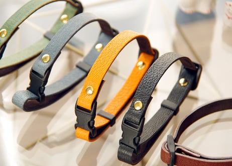 《RUSSETY》Soft leather cat collar　やさしい革の猫用首輪《5colors》