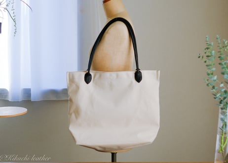 《Canvas》leather combi tote bag