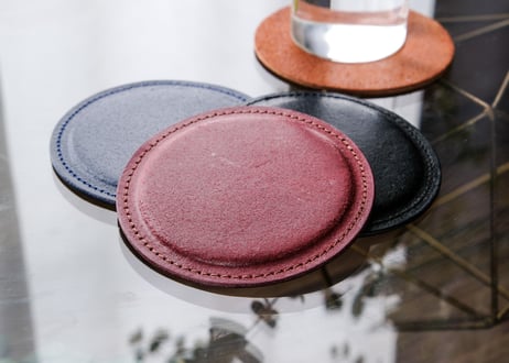 《Bridle Leather》レザーコースター《3colors》