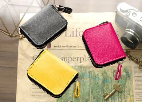 《CHLOE》ラウンドファスナー小銭入れ  スリム《8colors》