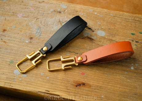 《Italian Leather》レザーキーホルダー　《4colors》