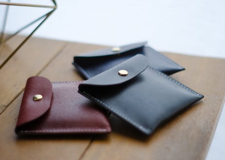 《BRIDLELEATHER》素朴な革のポチ袋　1個  《3colors》