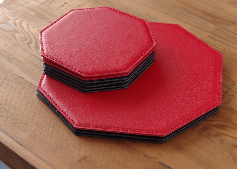 イタリアンレザー》◇レザーコースター◇一枚 | KIKUCHI LEATHER