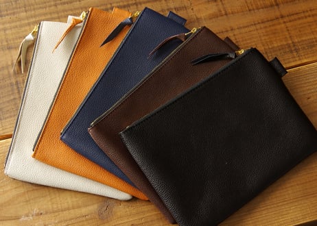 《LIONA》フラットポーチ 《5colors》