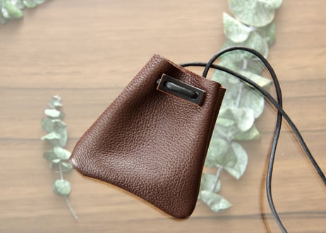 《LIONA》レザーネックポーチ 《5colors》