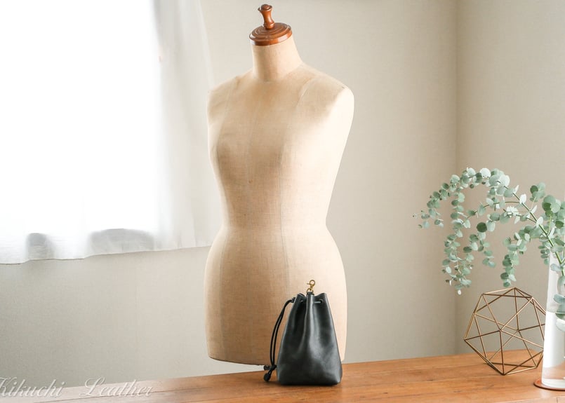 GINO》レザー巾着ポーチ《3colors》 | KIKUCHI LEATHER