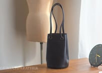 一点限り《GINO》2way Leather Hand Bag ブラック　le087