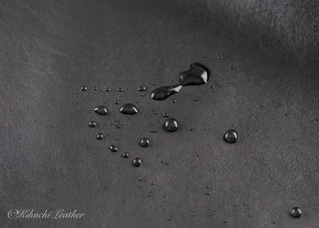 《WATERPROOF LEATHER》巾着カメラポーチ　Sサイズ　ブラック
