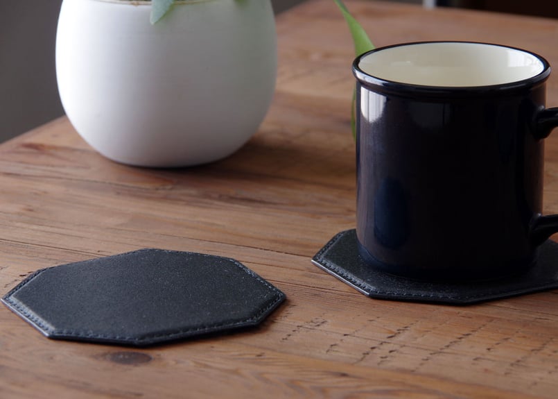 イタリアンレザー》◇レザーコースター◇一枚 | KIKUCHI LEATHER