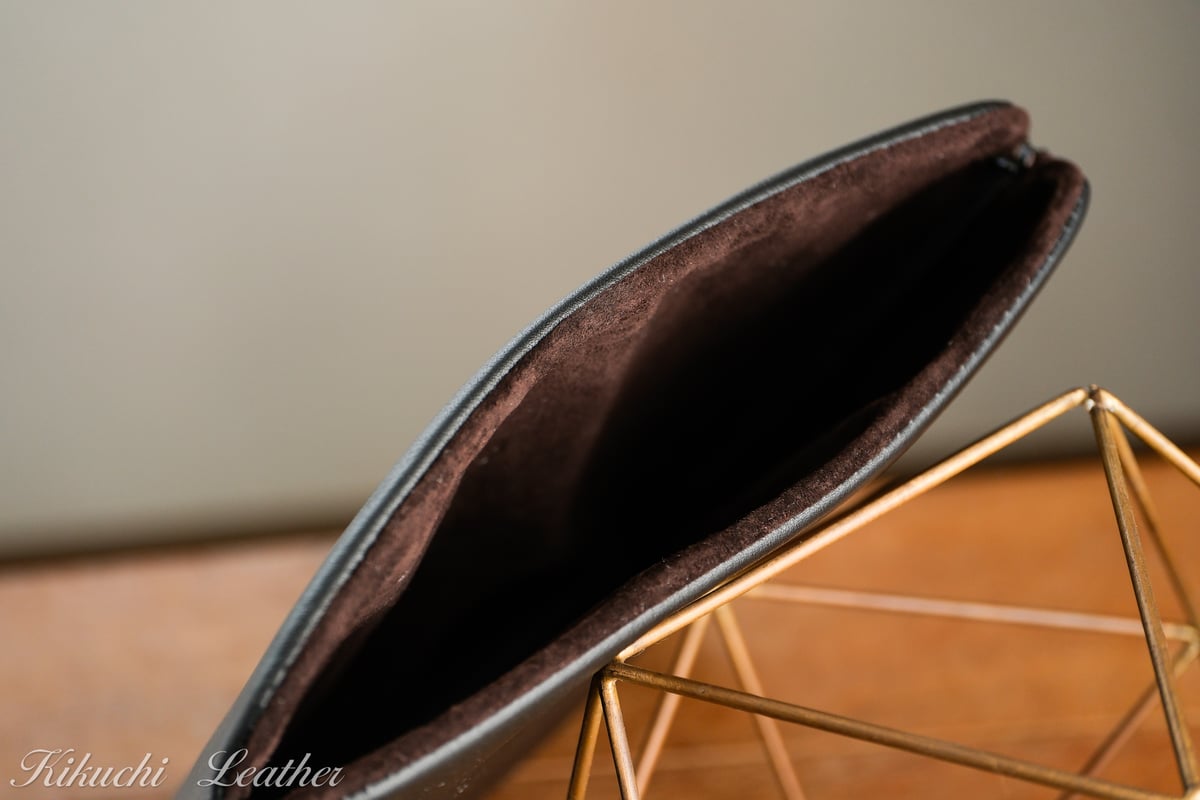 ノートスリーブ ブラック×キャメル 8bc23dc948020652e41639f3c50aa9