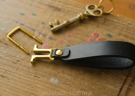 《Italian Leather》レザーキーホルダー　《4colors》