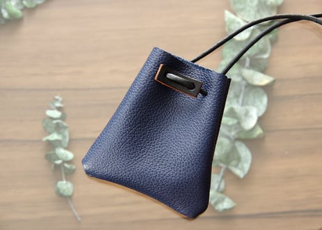 《LIONA》レザーネックポーチ 《5colors》
