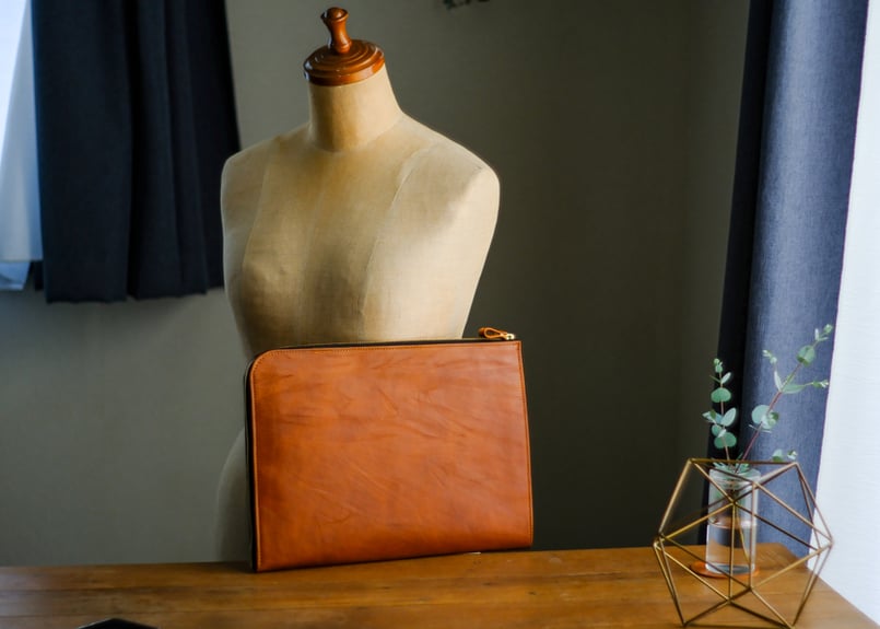 DINA》L字ファスナードキュメントケース 《2colors》 | KIKUCHI LEATHER