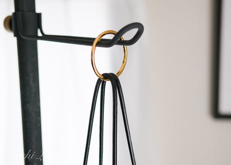 《GINO》レザープラントハンガー – Minimal Leather Sling《3colors》