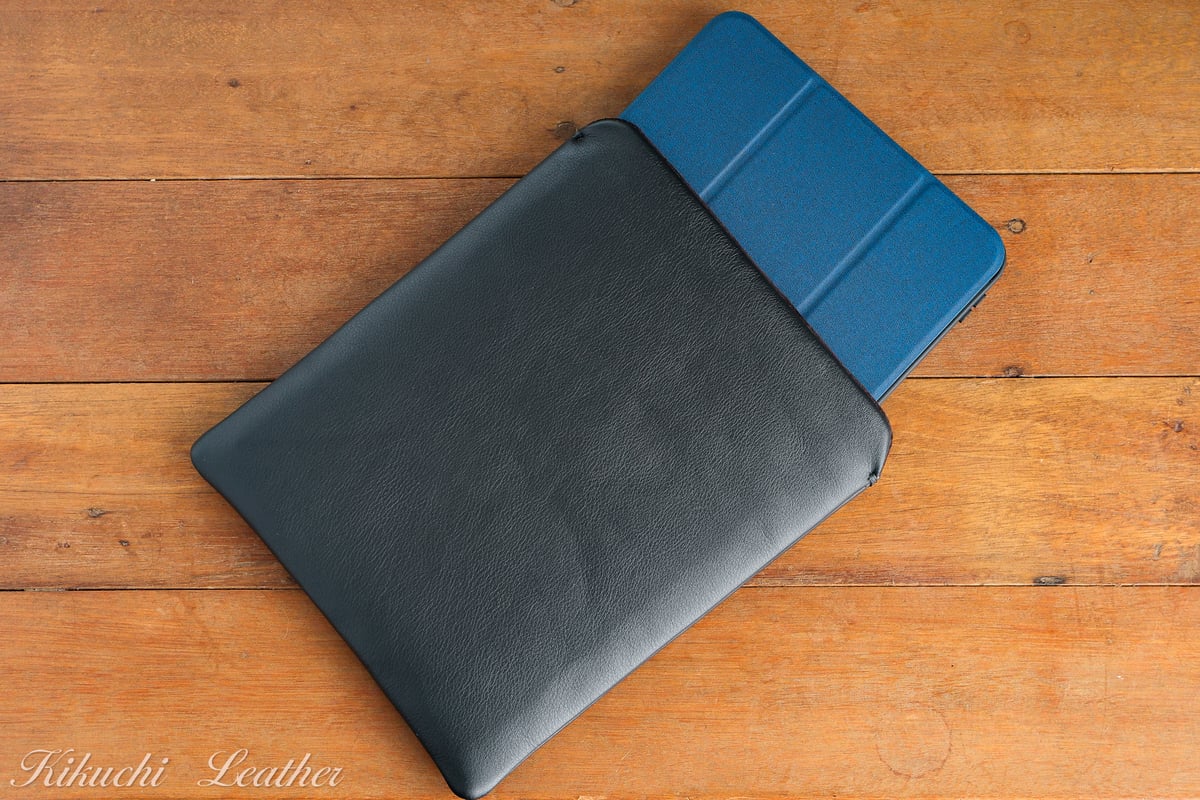 本革イタリアンレザー iPad mii スリーブケース 選べるカラー グリーン