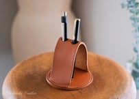 レザーペンスタンド　2本挿し