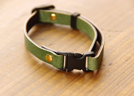 《RUSSETY》Soft leather cat collar　やさしい革の猫用首輪《5colors》