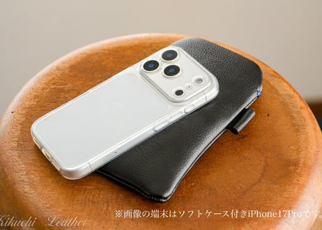 《DINA》本革レザースリーブケース Regular iPhone・Android対応（iPhone17 / 16 / 15 / Pro 等）スマホケース《2colors》
