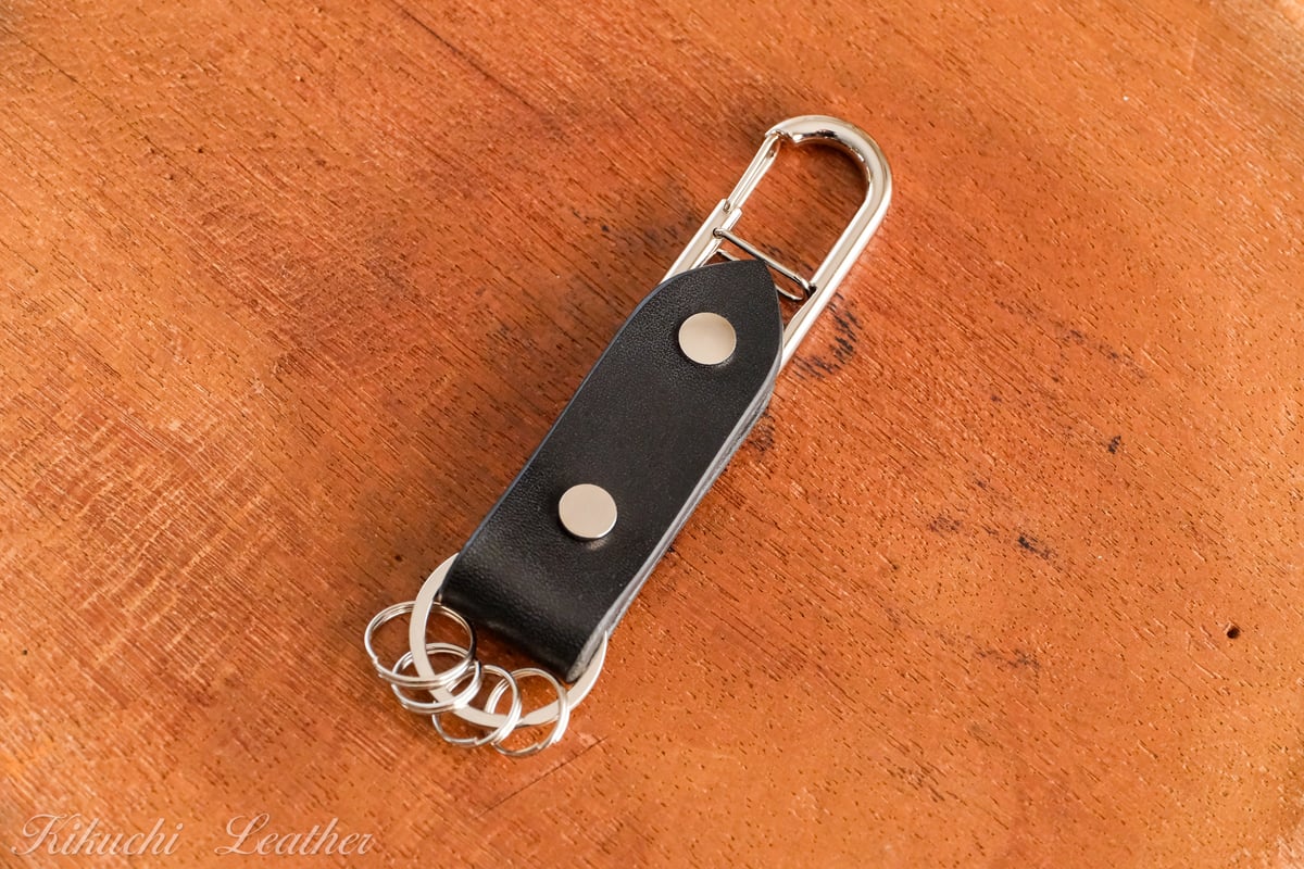 MIYABI》レザーカラビナキーホルダー 《3colors》 | KIKUCHI LEATHER