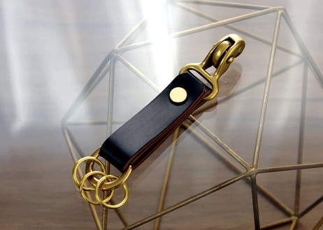 《HORWEEN CHROMEXCEL》ホーウィンクロムエクセル Brass Keyholder Small