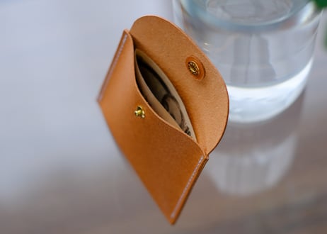 《BRIDLELEATHER》素朴な革のポチ袋　1個  《3colors》