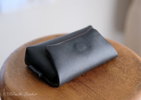 《WATERPROOF LEATHER》コンパクトカメラ用レザーカメラケース　Large　ブラック