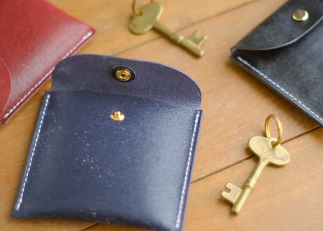 《BRIDLELEATHER》素朴な革のポチ袋　1個  《3colors》