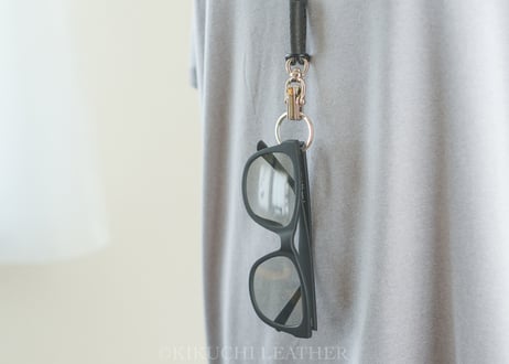 Clip Type Leather Neck Strap