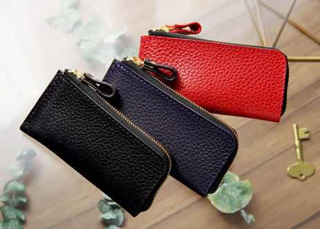 《GRATIA》Ｌ型ジップマルチケース　《4colors》