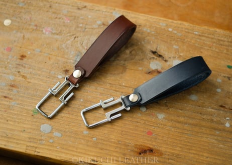 《Italian Leather》レザーキーホルダー　《4colors》