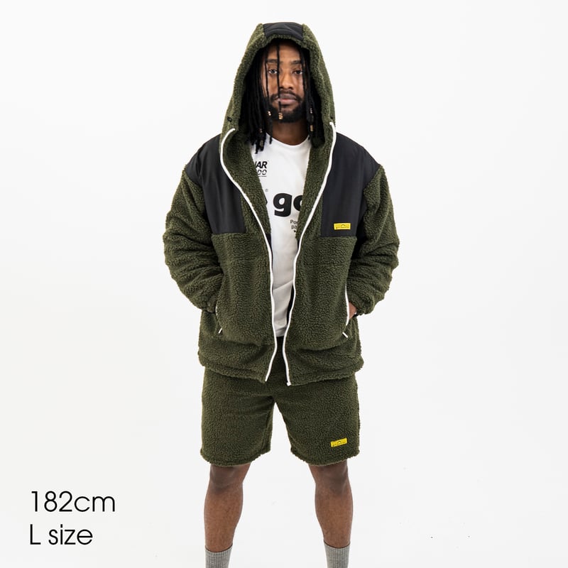 🎄クリスマスセール30%off🎄フルジップボアフーディー<MOROCCAN>［OLV