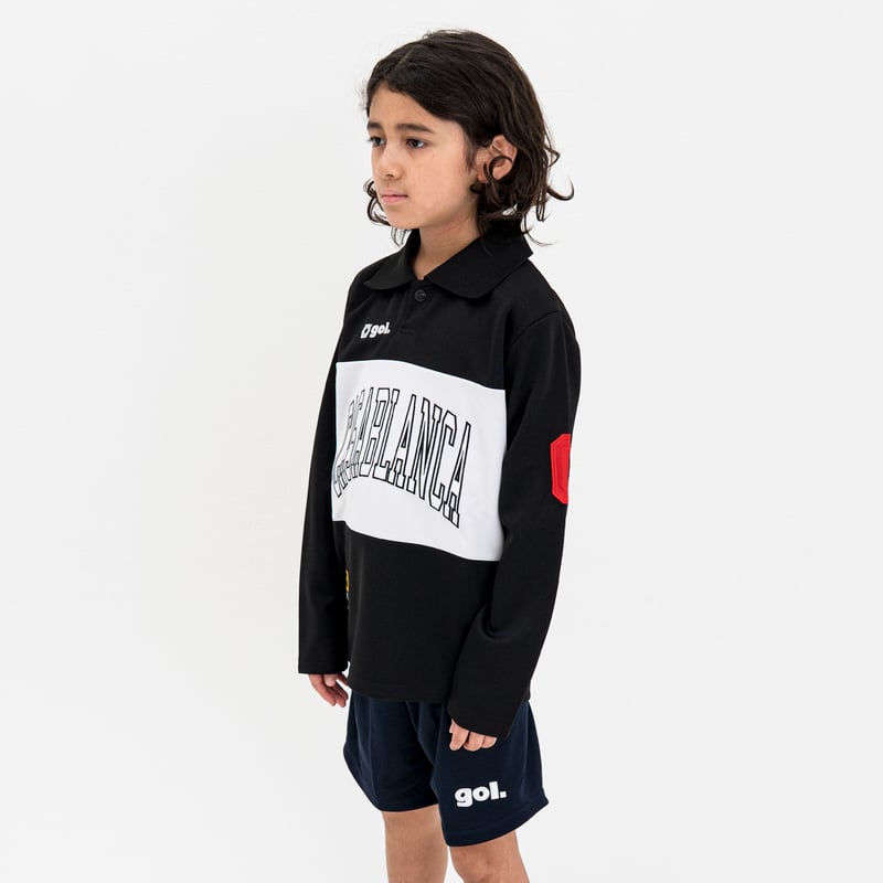 🔥タイムセール70%OFF🔥Jr.ポロ衿長袖ドライプレイシャツ<CASABLANCA