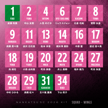 【Jr.サイズ】南葛SC WINGS 2026レプリカユニフォーム