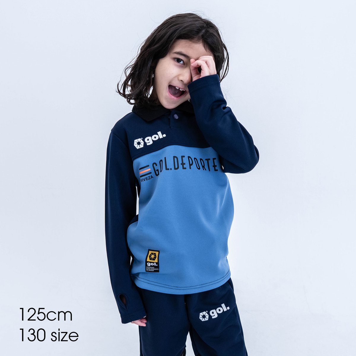🔥FINAL SALE50%off🔥Jr.ポロ長袖ドライプレイシャツ<VIVEZA 🔥FINAL SALE50%off🔥Jr.ポロ長袖ドライプレイシャツ<VIVEZA