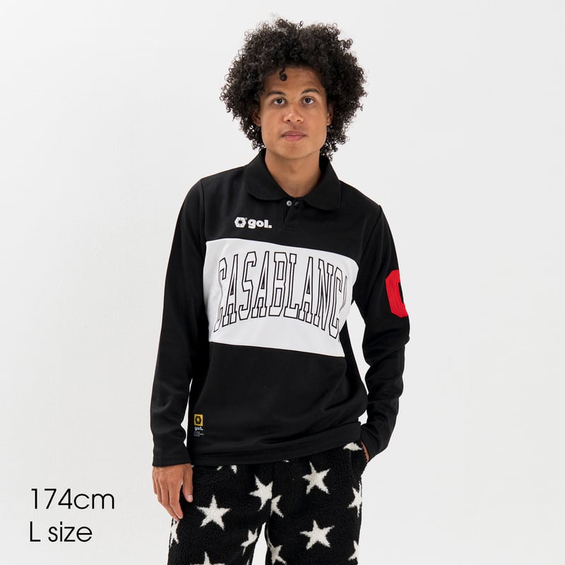 ファイナルセール 30％OFF］ポロ衿長袖ドライプレイシャツ<CASABLANCA