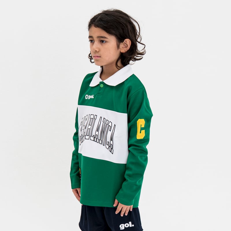 🔥タイムセール70%OFF🔥Jr.ポロ衿長袖ドライプレイシャツ<CASABLANCA