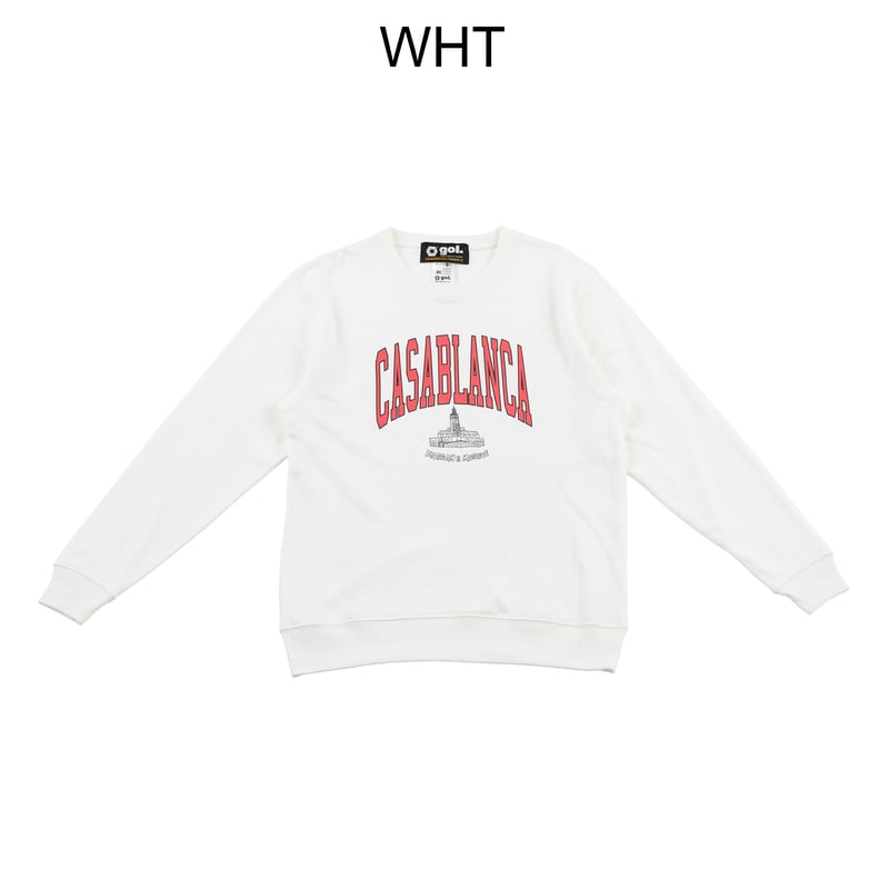 『希少サイズ』 Casablanca スウェット　ビッグロゴ　白　【XXL】 希少サイズ』 Casablanca スウェットビッグロゴ白【XXL】