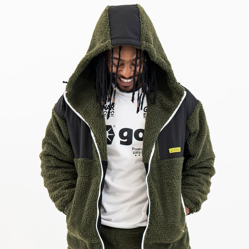 フルジップボアフーディー<MOROCCAN>［OLV］（G555-349） | gol. ON