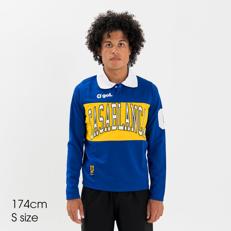 ポロ衿長袖ドライプレイシャツ<CASABLANCA>（G541-636） | gol. ONL