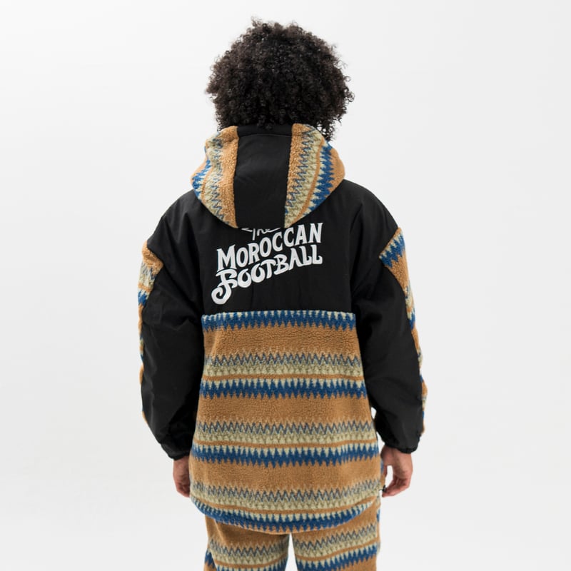 値下げ不可　SAPEur 限定フーディー 🔥タイムセール70%OFF🔥フルジップボアフーディー<MOROCCAN>［OLV