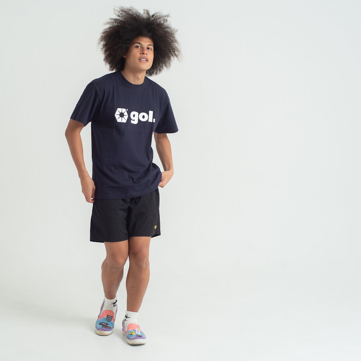 gol. deportes サッカーフットサル 半袖ビンテージTシャツ 白 M ゴル メンズ サッカー/フットサル 半袖シャツ アルペン