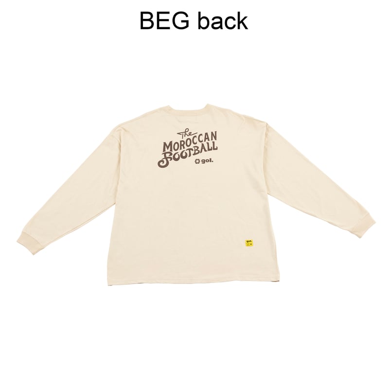 ルーズサイズ長袖Tシャツ<MOROCCAN FOOTBALL>（G591-026） | gol