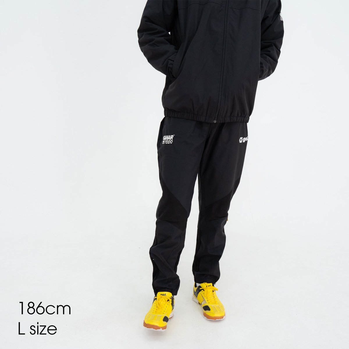 GS テクノパンツ　3本ライン　ブラック GS テクノパンツ 3本ライン ブラック - パンツ新品