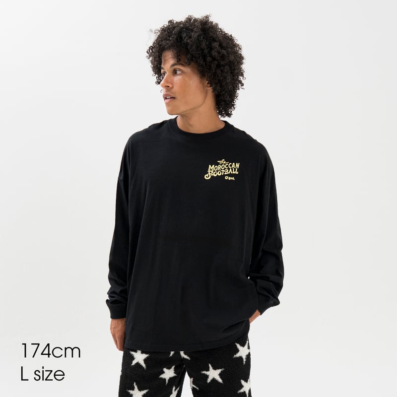 ルーズサイズ長袖Tシャツ<MOROCCAN FOOTBALL>（G591-026） | gol