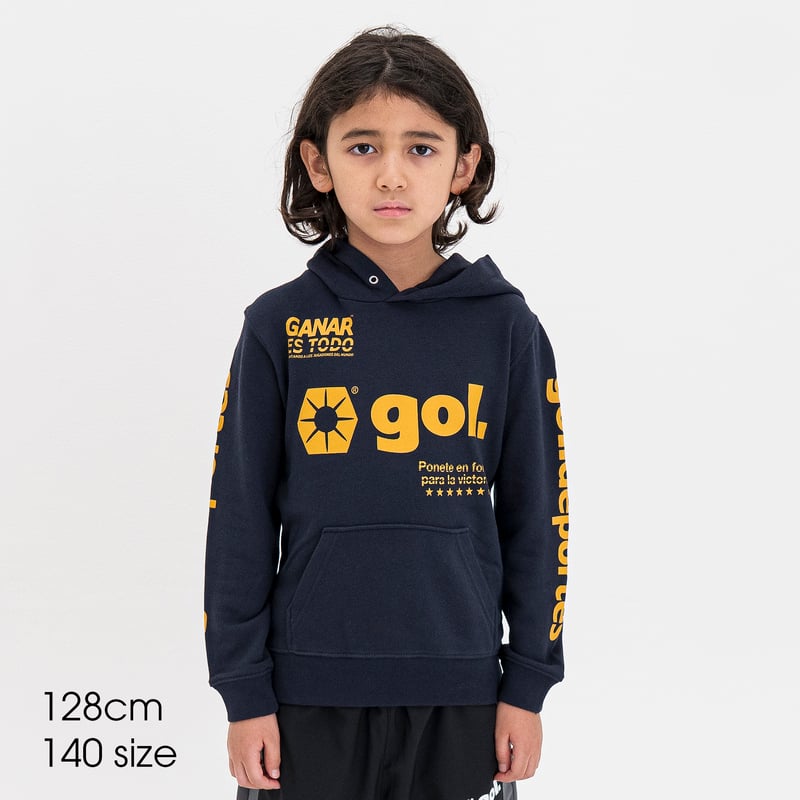 ゴル(gol.) ストリートウェア スウェットフーディー G594-019 ブラック Mサイズ ファイナルセール 70％OFF］Jr.フーディー<LOGOS>（G594-019J） | g